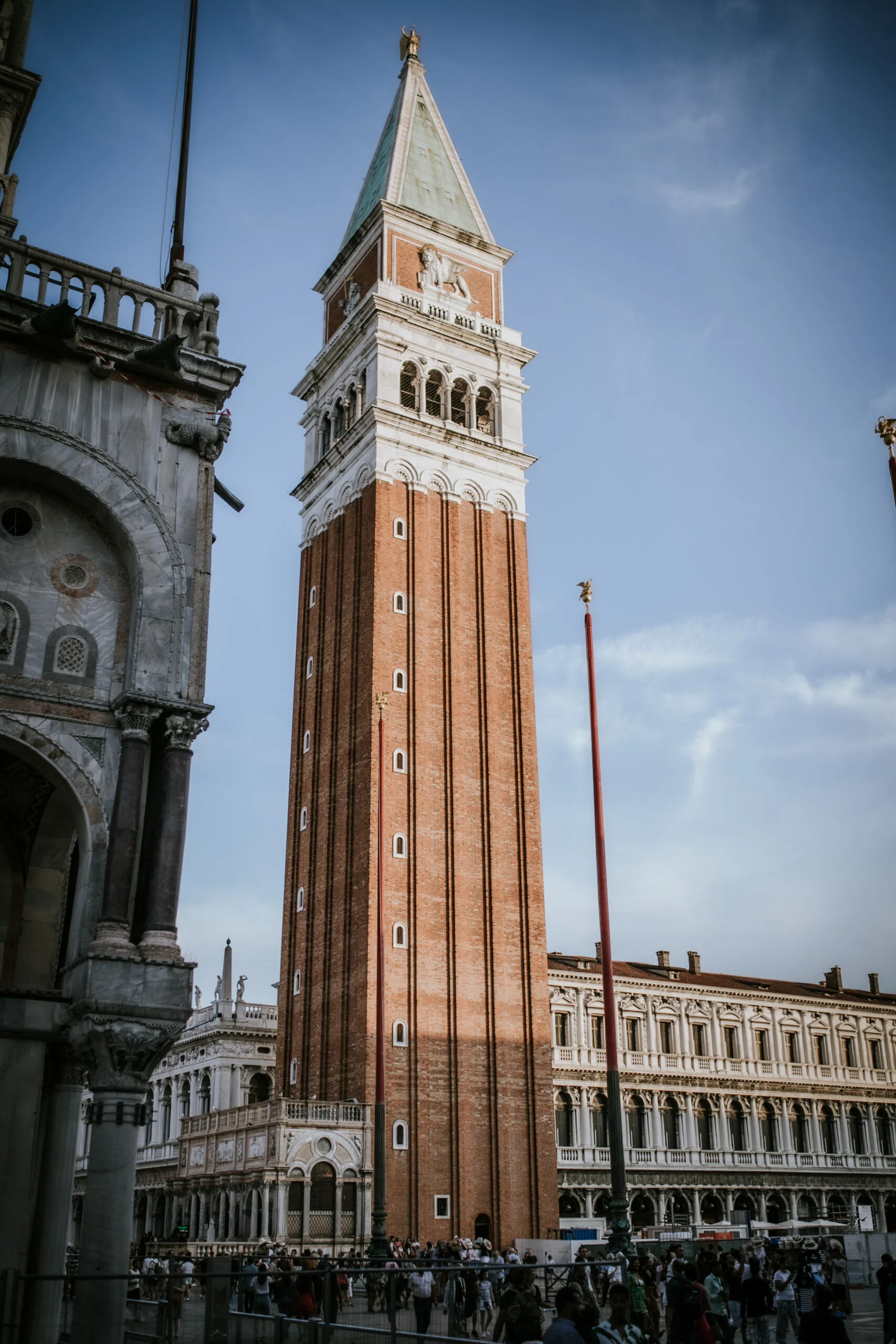 St Mark's Campanile rising above the square